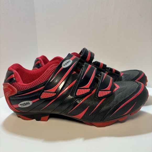 Tiebao Men/Women MTB Mountain Bike Cycling Shoes W/2-Bolt Cleats - Picture 1 of 13